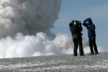 Landing on Iceland's Active Volcano