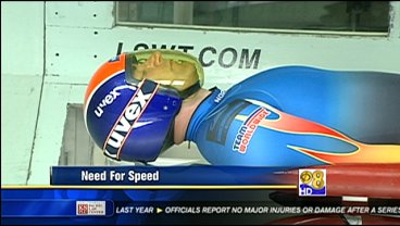 Jeff Zevely Joins Olympic Luge Team To Test Out Wind Tunnel