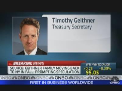 Geithner Thinking of Leaving?