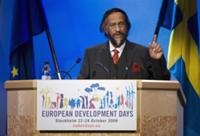 AP - Nobel Prize laureate 2007 and Chairman of the intergovernmental panel on Climate Change Rajendra K. Pachauri speaks during ...