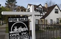 AP - In this Jan. 5, 2010 photo, a home is seen advertised for sale in Alameda, Calif. Sales of ...