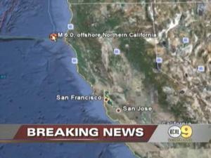 Magnitude-6.0 Quake Rattles Northern Calif. Coast
