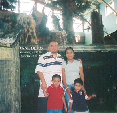 This undated photo released on Saturday Oct. 14, 2006 by the St. Lucie County Sheriff, shows Jose Luis Escobedo Jr, back left, Yessica Guerrero Escobedo, top right, Luis Julian Escobedo, 4, bottom left, and Luis Damian Escobedo, 3. The family, including two boys, was found fatally shot along Florida's Turnpike in Port St. Lucie, about 100 miles (160 kms) north of Miami. (AP Photo/St. Lucie County Sheriff)