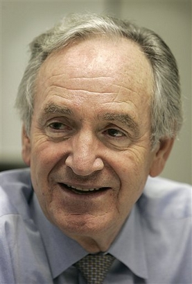 In this file photo, Sen. Tom Harkin, D-Iowa, speaks during an interview with The Associated Press, Sept. 30, 2005, in Des Moines, Iowa. (AP Photo/Char