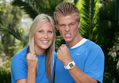 In this July 2009 publicity image released by CBS, Meghan Rickey, left, and her boyfriend Cheyne Whitney, both from San Diego, are shown in Los Angeles.