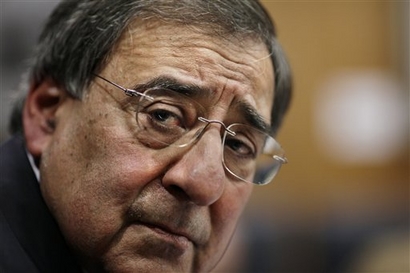 Central Intelligence Agency Director Leon E. Panetta speaks with reporters at CIA Headquarters in Langley, Va. Senior U.S. intelligence officials told Congress Tuesday, Feb. 2, 2010 Al-Qaida can be expected to attempt an attack on the United States in the next three to six months. (AP Photo/J. Scott Applewhite, File)