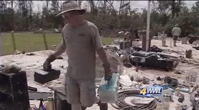 Bush residents spend holiday cleaning up after fierce tornado