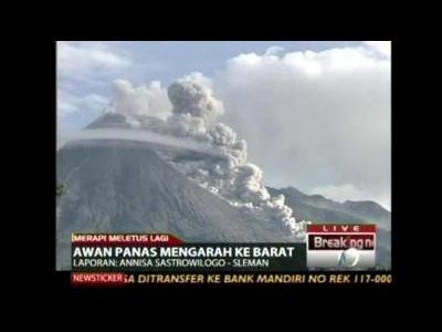 Indonesia's Merapi erupts again