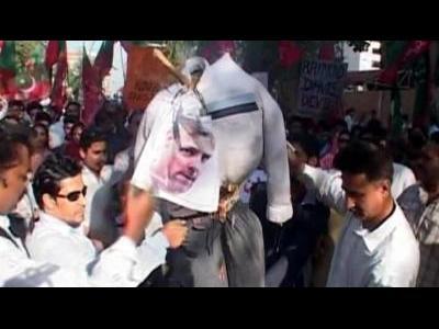 Street protest in Karachi over US consulate worker