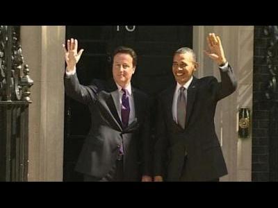 Obama, Cameron meet at Downing St.