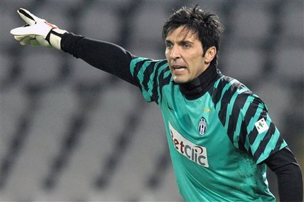 Juventus Goalie Gianluigi Buffon Gestures