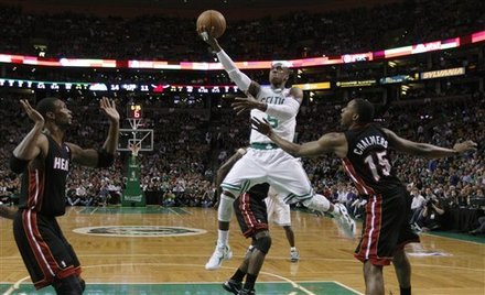 James, Wade lead Heat past Celtics 98-90 in OT Ap-201105091826663706790
