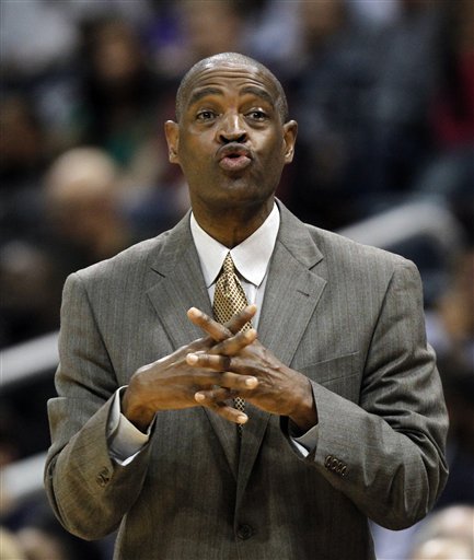 Atlanta Hawks Head Coach Larry Drew Directs