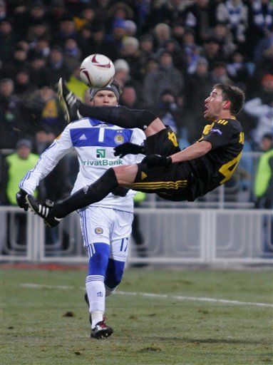 Taras Mihalik, Left Back, Of FC Dynamo Kiev Competes