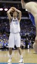 Dallas Mavericks ' Dirk Nowitzki of Germany makes a free throw against the Oklahoma City Thunder during the second half of Game 1 of the NBA basketball Western Conference finals Tuesday, May 17, 2011, in Dallas. Nowitzki make a playoff record of 24 free throws in a row.