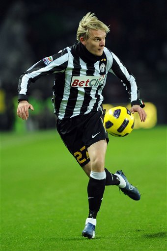 Juventus' Milos Krasic, Of Serbia, In Action