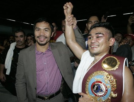 World Boxing Champion Manny Pacquiao Raises