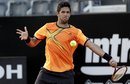 Spain's Fernando Verdasco returns the ball to Canada's Milos Raonic during the Italian Open tennis tournament, in Rome, Sunday, May 8, 2011.