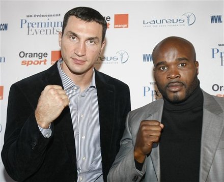 French Boxer Jean-Marc Mormeck, Right, Poses