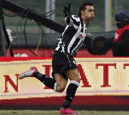 Juventus' Fabio Quagliarella Celebrates