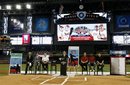 Major League Baseball Executive Vice President for Business, Tim Brosnan, talks as the MLB and the Arizona Diamondbacks announce the official start to All-Star balloting for the 82nd MLB All-Star Game at Chase Field, the host of the game, Tuesday, April 26, 2011, in Phoenix.