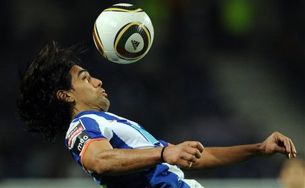 FC Porto's Radamel Falcao, From Colombia, Eyes