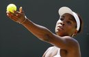 FILE - In this file photo taken June 28, 2010, Venus Williams competes during the All England Lawn Tennis Championships at Wimbledon. Williams' agent, Carlos Fleming, wrote in an email to The Associated Press that the seven-time Grand Slam champion notified tournament organizers Friday, May 13, 2011, she wouldn't compete during the French Open at Roland Garros, where play starts May 22.