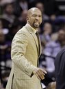 New Orleans Hornets coach Monty Williams is seen during the second quarter of an NBA basketball game against the San Antonio Spurs , Sunday, Dec. 5, 2010 in San Antonio.  San Antonio won 109-84.