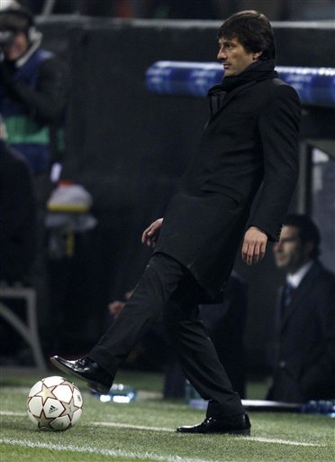 Inter Milan Coach Leonardo Of Brazil, Kicks