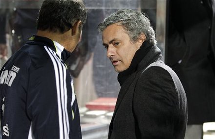 Real Madrid's Coach Jose Mourinho From Portugal Is