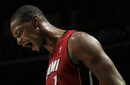 CHICAGO, IL - JANUARY 15:  Chris Bosh #1 of the Miami Heat reacts after a play against the Chicago Bulls at the United Center on January 15, 2011 in Chicago, Illinois. The Bulls defeated the Heat 99-96. (Photo by Doug Pensinger/Getty Images)