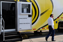 KANSAS CITY, KS - JUNE 05: Team owner Richard Childress walks away from the NASCAR hauler after speaking to officials prior to the NASCAR Sprint Cup Series STP 400 at Kansas Speedway on June 5, 2011 in Kansas City, Kansas. Childress reportedly had an altercation with Kyle Busch after yesterday's truck race. (Photo by John Harrelson/Getty Images for NASCAR)