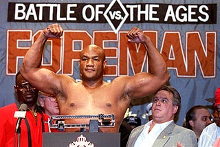 Foreman at 1991 weigh-in.