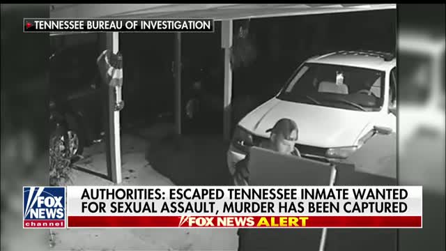Law enforcement officials capture an escaped Tennessee inmate