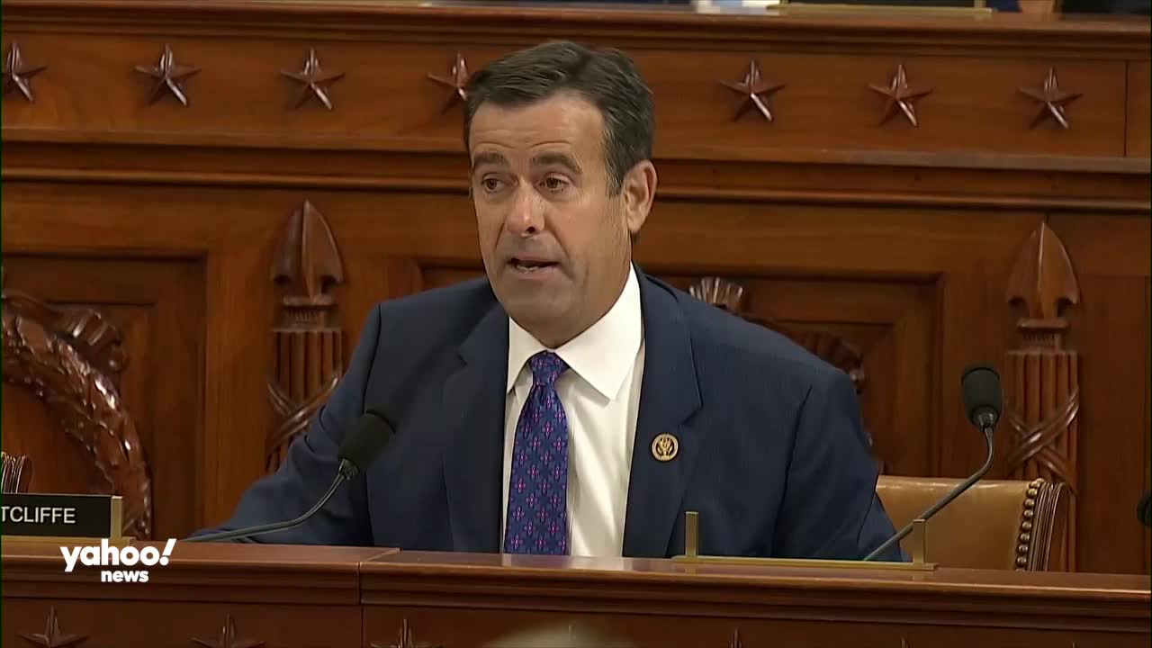 Ratcliffe and Taylor clash at impeachment inquiry hearing
