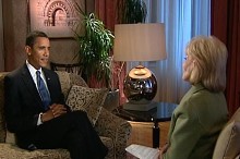 Obama Speaks to Barbara Walters