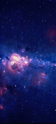 **FILE PHOTO** Clouds of gas and dust billow near the center of our Milky Way galaxy in this false-color composite picture that combines three images made by Utah State University's orbiting Spirit III telescope. (AP Photo/ho, Department of Defense)