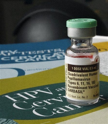 One dose of the vaccine Gardasil, developed by Merck & Co., is displayed Friday, Feb. 2, 2007, in Austin, Texas. Gov. Rick Perry ordered that schoolgirls in Texas must be immunized with the vaccine to help prevent the sexually transmitted virus that causes cervical cancer. It would make Texas the first state to require the shots. (AP Photo/Harry Cabluck)