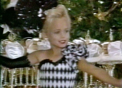 This image made from an undated family video shows JonBenet Ramsey performing during a beauty pageant. (AP Photo/Ramsey family video)