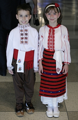 Stoyan (L) and Radina (R), members of the Bulgarian Consulate ...