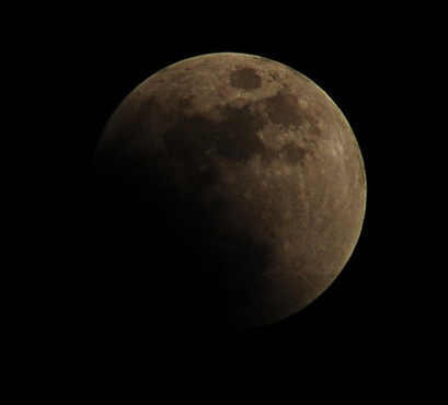 The February 20 lunar eclipse as seen over Burlington, Ontario, ...